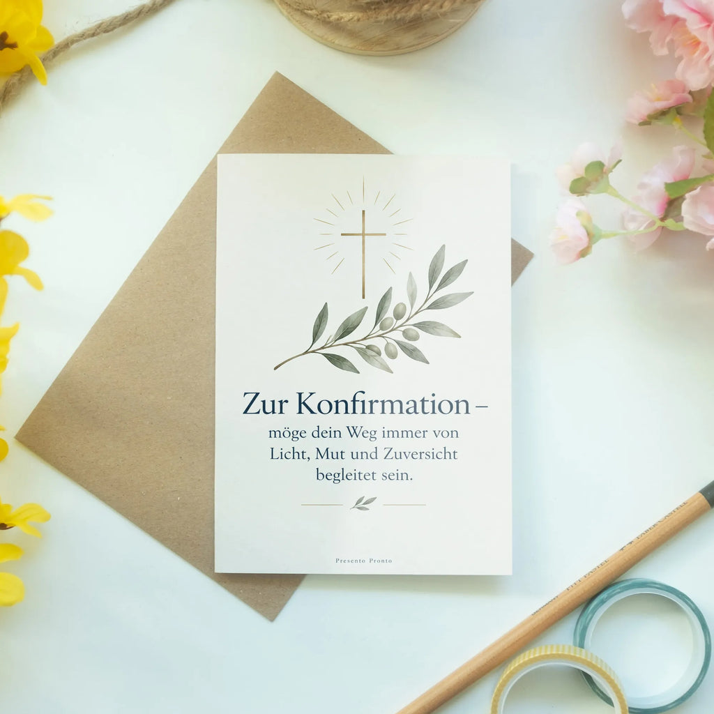 Feierliche Glückwunschkarte zur Konfirmation mit Kreuz|p:2019769|h:3c6fb1b572d30eb8c79489704f7c8b93