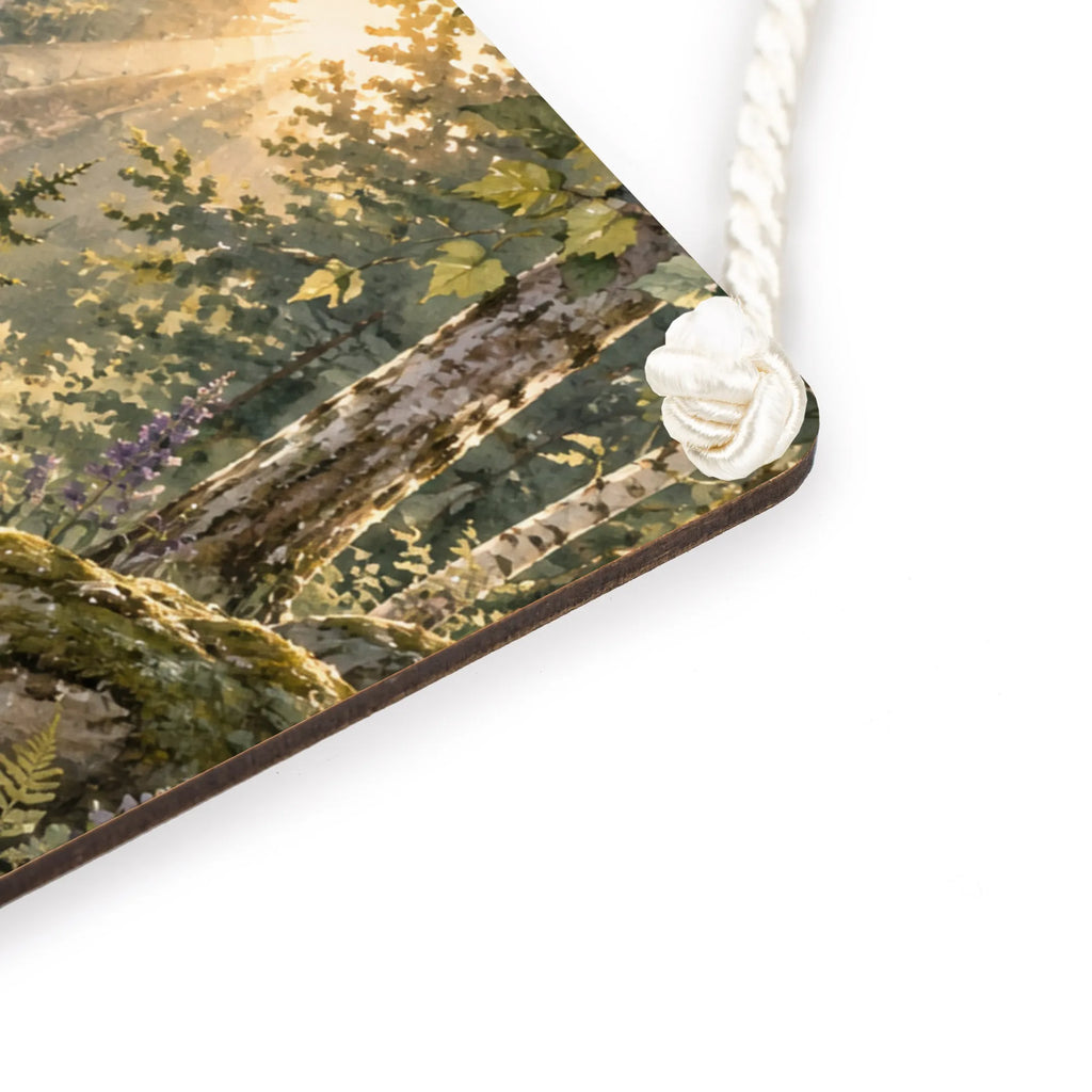 Romantisches Holzbild mit Wald im Sonnenlicht für Naturliebhaber|p:2019786|h:f1b75bf1849b7c09552fe170fe887f3a