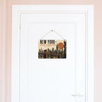 Elegantes New York Schild für Fans mit Manhattan Skyline|p:2019798|h:25a3176d000835fec63b98b33bb49e9b