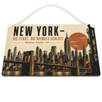 Elegantes New York Schild für Fans mit Manhattan Skyline|p:2019798|h:50e5dbef36ddce5386ea64e6fd03703f