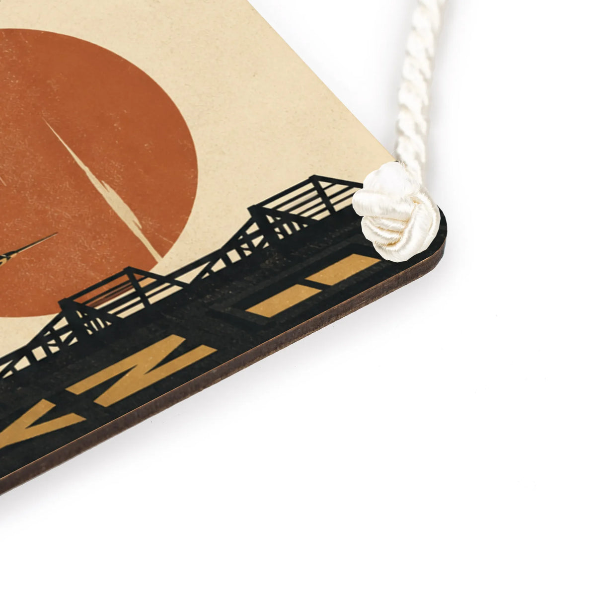 Elegantes New York Schild für Fans mit Manhattan Skyline