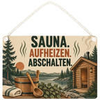 Gemütliches Schild für die Sauna mit Saunakabine|p:2019800|h:c627a041745d70ef5fd1006c56e3016b