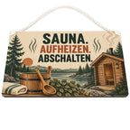 Gemütliches Schild für die Sauna mit Saunakabine|p:2019801|h:8cd5658f3de0bd1ede3be2340d41d264