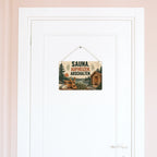 Gemütliches Schild für die Sauna mit Saunakabine|p:2019802|h:f80185647cfa0511727f22fab47a9c1f