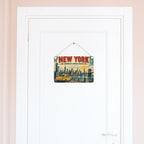 Nostalgisches New York Schild mit Skyline für Fans|p:2019832|h:9ba83291874eb25775e24624068b9586