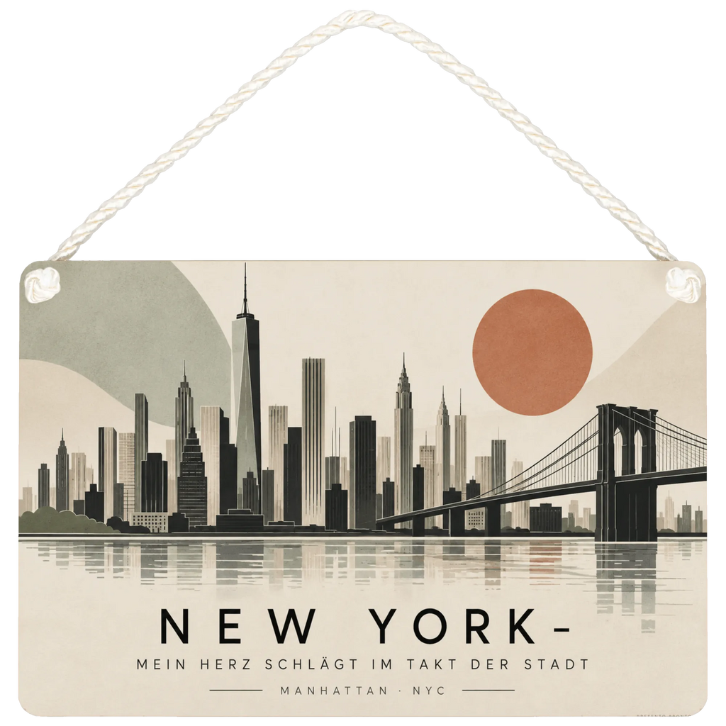 Liebevolles New York Schild für Fans mit Skyline|p:2019833|h:dc6e44de777edbfa85598d583db5a4ec