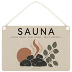 Entspannendes Schild für die Sauna mit Saunasteinen|p:2019872|h:386191f723cf804b79910eb52616d942