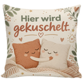 Kuscheliges Kissen zur Umarmung mit sich umarmenden Kissen