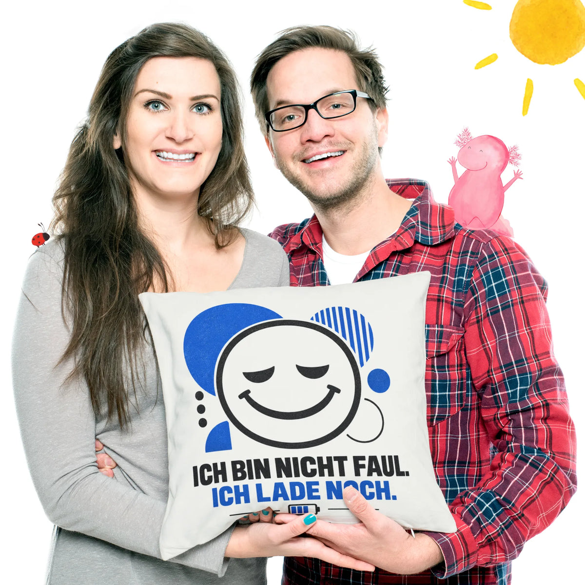 Cooles Kissen für Teenager mit Smileygesicht