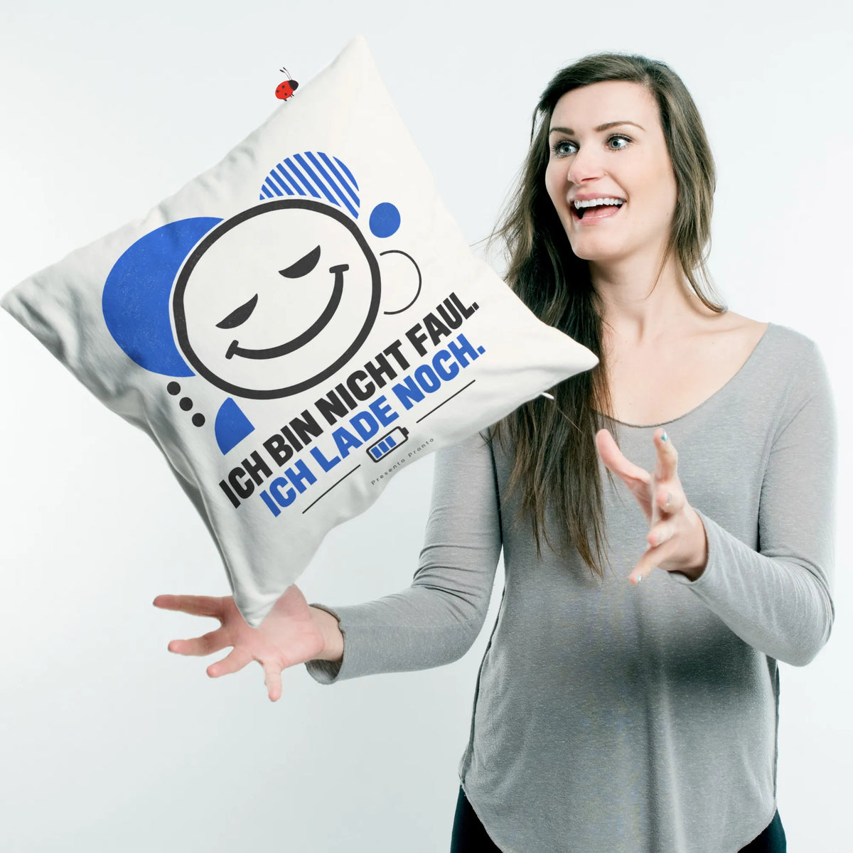Cooles Kissen für Teenager mit Smileygesicht