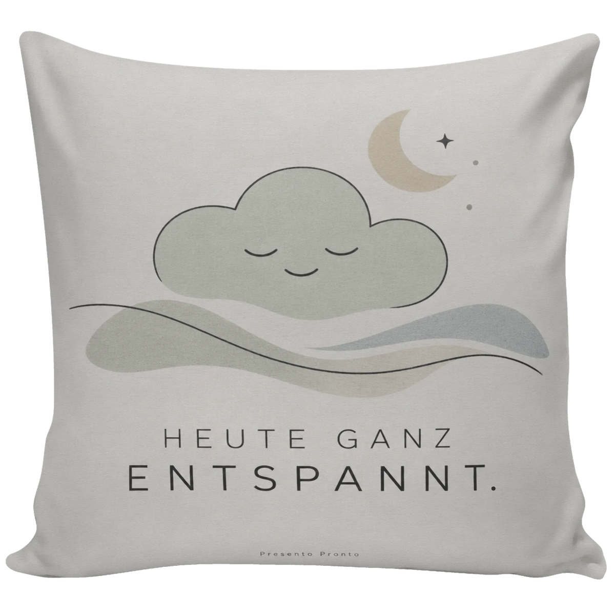 Cooles Kissen zum Entspannen mit Wolke und Mond