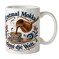 Lustige Türkische Kaffeetasse mit Cezve für Mokka-Fans