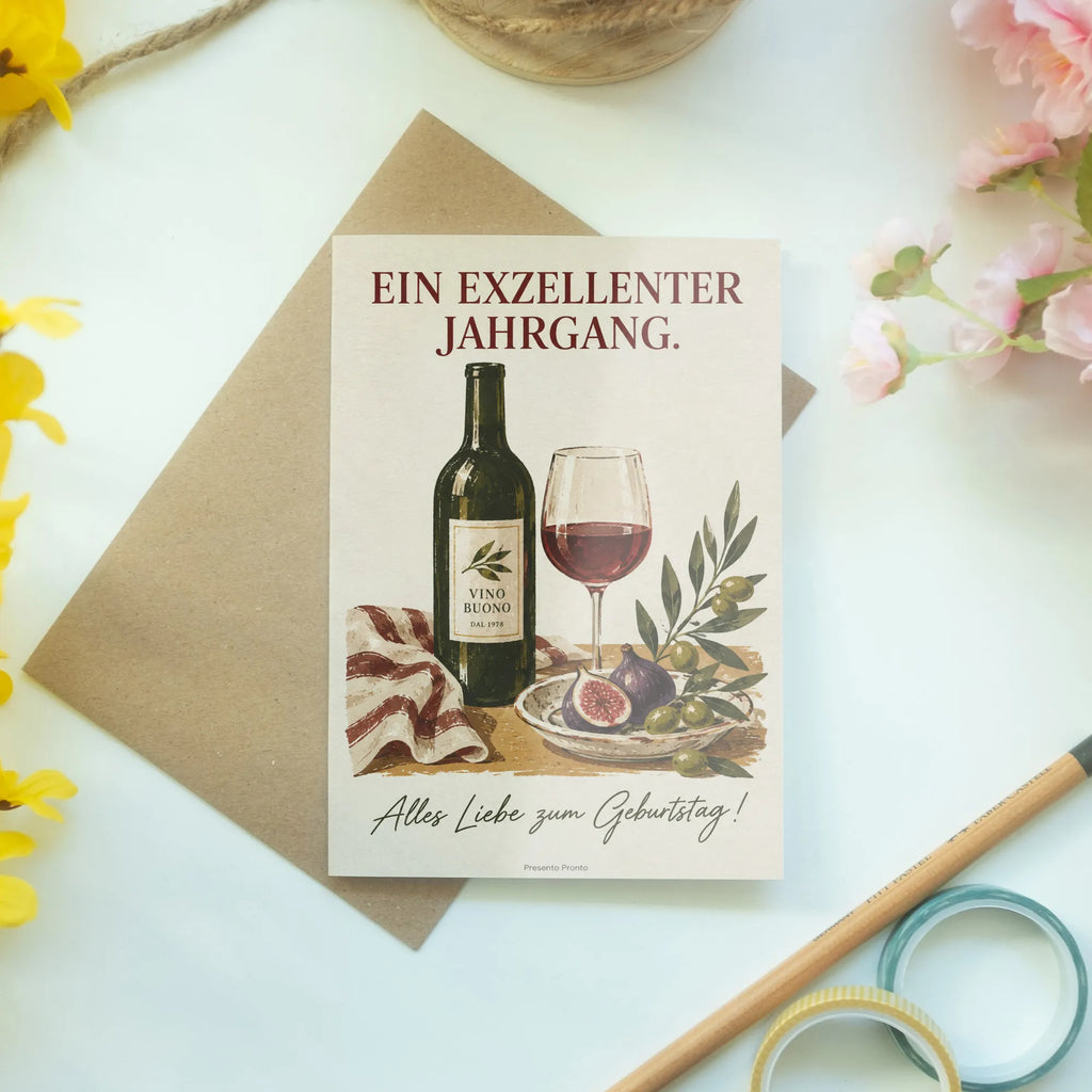 Elegante Geburtstagskarte für Weinliebhaber mit Weinglas|p:2020035|h:b5ac286ce485627610b82eb4b93ead72