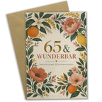 Elegante Geburtstagskarte zum 65. für Frauen mit Blumenkranz|p:2020055|h:41813a156279ffcd8ddbb01c07fb04b5