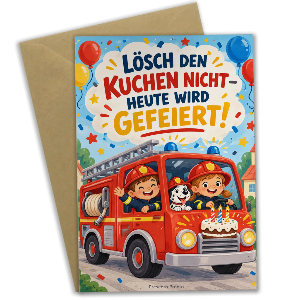 Lustige Einladungskarten zum Feuerwehrgeburtstag mit Feuerwehrauto|p:2020068|h:8ab02a30260cbf3e43886dc9c230c3d3