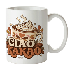 Lustige Ciao Kakao Tasse für Kakaoliebhaber