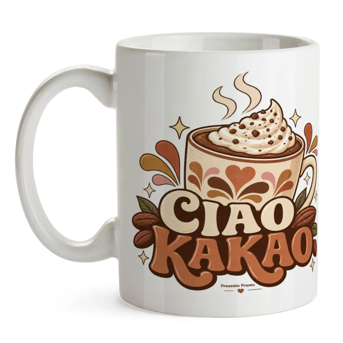 Lustige Ciao Kakao Tasse für Kakaoliebhaber
