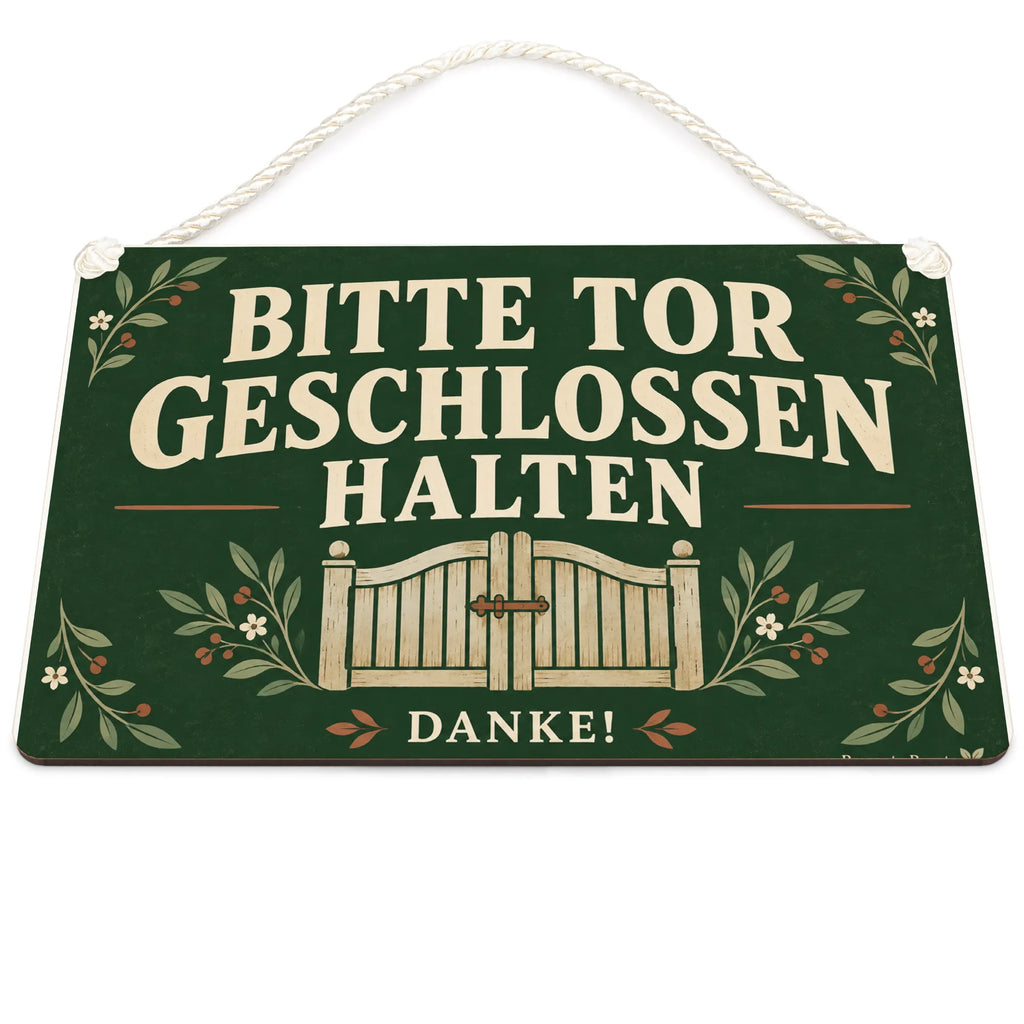 Höfliches Schild Tor geschlossen halten für Gartentor|p:2020135|h:8b6b3ced88d23016d6195c50ff798689