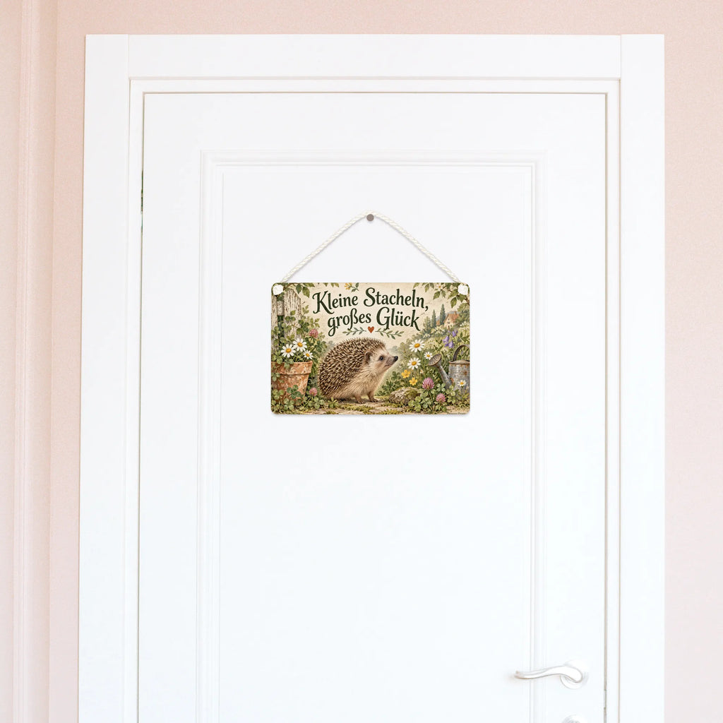 Süßes Schild mit Igel für Gartenfreunde|p:2020137|h:992d2941d57d692b325c810332b9bdd9