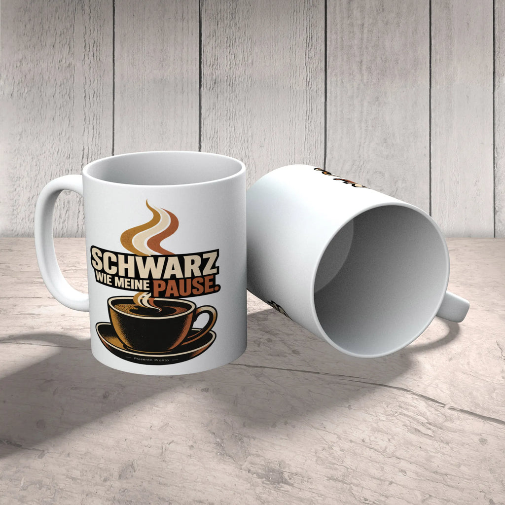 Lustige schwarze Keramiktasse für Kaffeeliebhaber mit dampfender Tasse|p:2020198|h:4281b4f62629ab76c20eeac358f0382f