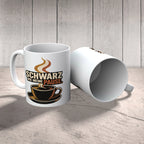 Lustige schwarze Keramiktasse für Kaffeeliebhaber mit dampfender Tasse|p:2020198|h:4281b4f62629ab76c20eeac358f0382f