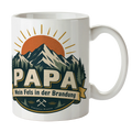 Liebevolle Tasse für Vater mit Bergkamm