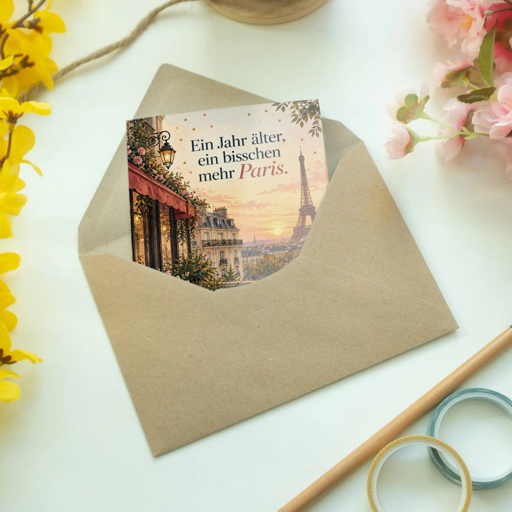 Elegante Geburtstagskarte Paris mit Eiffelturm zur goldenen Stunde|p:2020210|h:9c570de67e48cf45b319320daadf1359
