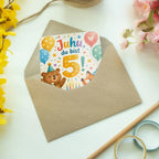 Fröhliche Geburtstagskarte zum 5. Geburtstag mit Zahl 5|p:2020212|h:75e4c30e3698e3a181294429289bdb51
