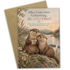 Süße Geburtstagskarte für Otterfans mit Geschenk|p:2020214|h:8a277700052486e24c9680af598dfda1