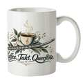 Elegante Tasse für Querflötenspieler mit Musiknoten