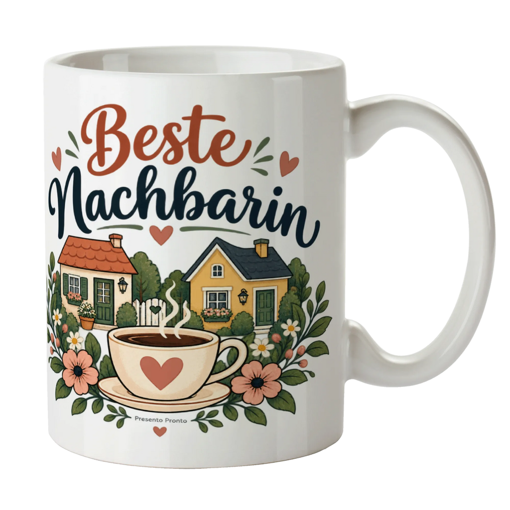 Herzliche Tasse für Nachbarin mit zwei Häusern|p:2020218|h:25567ac119f4474713b2e22a2e69fde4