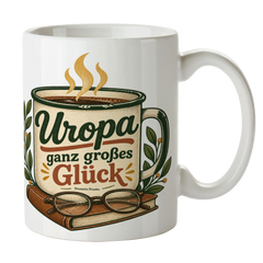 Herzliche Tasse für Uropa mit Lesebrille