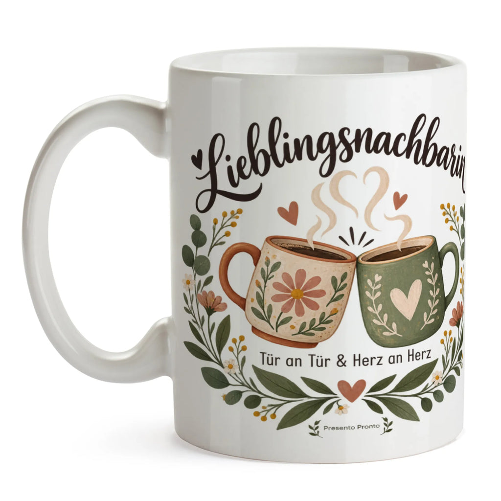 Herzliche Tasse für Nachbarin mit Blumenkranz|p:2020228|h:d7339f7d3b90128faaf93a9ed69998be