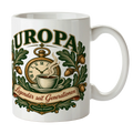Ehrenvolle Tasse für Uropa mit Taschenuhr und Eichenblättern
