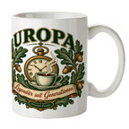 Ehrenvolle Tasse für Uropa mit Taschenuhr und Eichenblättern|p:2020241|h:fc0a19c7ac8d81b6a2f3b2be78710315