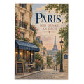 Romantische Frankreich-Postkarte für Paris-Fans mit Eiffelturm