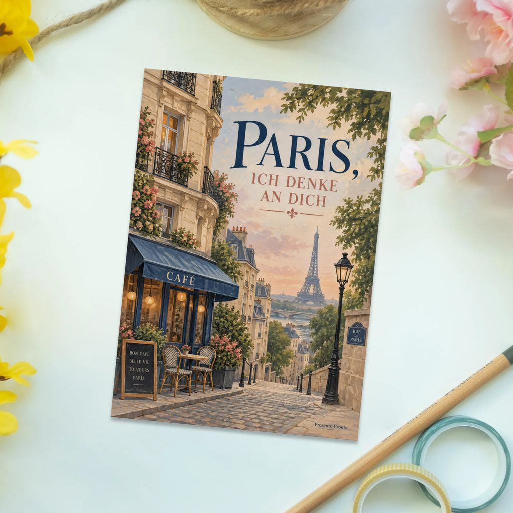 Romantische Frankreich-Postkarte für Paris-Fans mit Eiffelturm|p:2020250|h:cdcd4e769262e2ef35947e13f67567cb