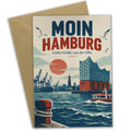 Herzliche Klappkarte für Hamburgfans mit Elbphilharmonie