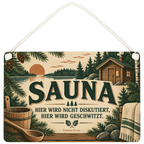 Lustiges Schild für die Sauna mit Saunahütte|p:2020275|h:228207d8eaaa09b71f11e572aeec87d8