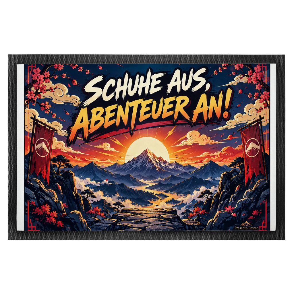 Coole Anime-Fußmatte für Fans mit Bergsonnenaufgang|p:2020280|h:703cb5facaa50d685f4489b11d4fd307