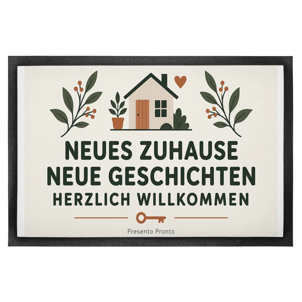Herzliche Fußmatte zum Einzug mit Haus und Schlüssel|p:2020287|h:175b4b99ca8c52bfb71161d0dd5710dc