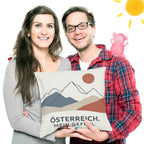 Stolzes Kissen für Österreich-Fans mit Berglinien und Sonne|p:2020301|h:27514692b5ad040fa53efaf7663715df