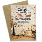 Elegante Verspätete Geburtstagskarte nachträglich mit Kalender|p:2020308|h:1954ca4f517e675ddc4bcce10a39a777