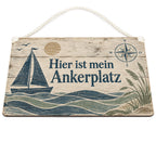 Gemütliches maritimes Holzbild mit Segelboot für Zuhause|p:2020324|h:37389e65dfcbc915015cec2f78175bf7