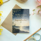 Elegante Grußkarte zur Jugendweihe mit Sonnenaufgang|p:2020339|h:fad2316c74675fca1adce4704fe38473