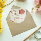 Elegante Japanische Geburtstagskarte mit roter Sonne und Sakura|p:2020429|h:bf84b4b679c3f8009ba3129e7e2d057b