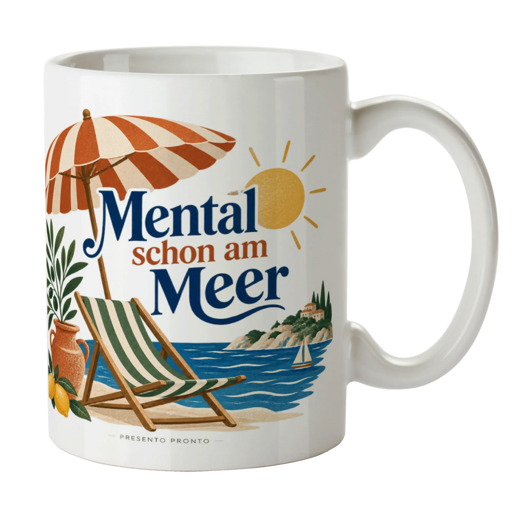 Lustige Kaffeetasse für den Urlaub mit Sonnenschirm|p:2020431|h:fab8fcee7d9ed87c36b12c290fcbbb17