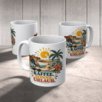 Lustige Kaffeetasse für Urlaub mit Retro-Sonne|p:2020434|h:bf37190b309630338158a691d8a2d481
