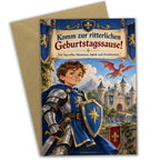 Abenteuerliche Einladungskarten zum Rittergeburtstag mit Drache|p:2020439|h:18986619e13dbf88fcf28160aee597bf