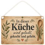 Gemütliches Holzschild für die Küche mit Kochlöffel|p:2020447|h:a6f11a9589c4c4522b2397e0d8876fa6